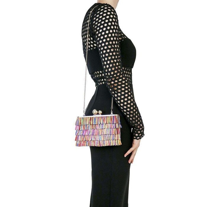 Carlita Fringe Clutch - SODA Fashion Haus