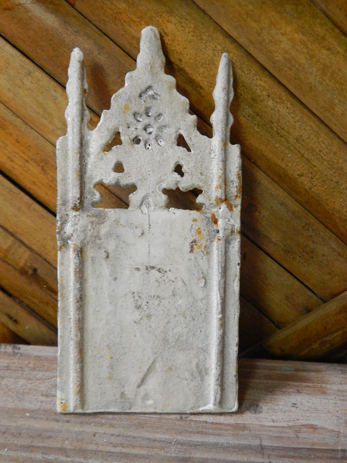 Cast Iron Wall Pocket - Gothic Grouchy White Face-Jantiques LLC.