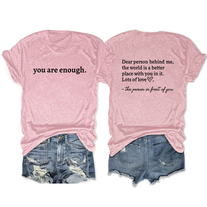 Pink front middle (black font) / S