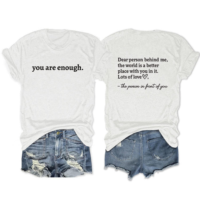 White front middle (black font) / S