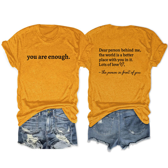 Mustard yellow front middle (black font) / S
