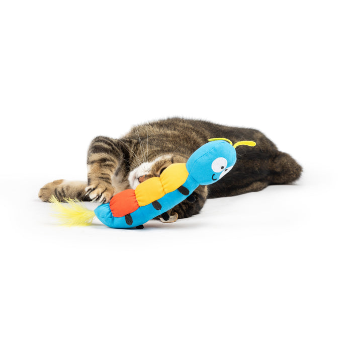 Cat with Caterpillar Kicker Cat Toy.