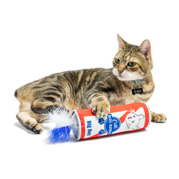 Cat with Cats Belly Rubbin Kicker Cat Toy.