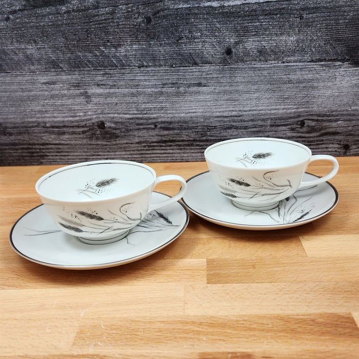 Ceres Easterling 2 Set of Cup and Saucer Wheat Pattern Coffee Mug Bavaria German