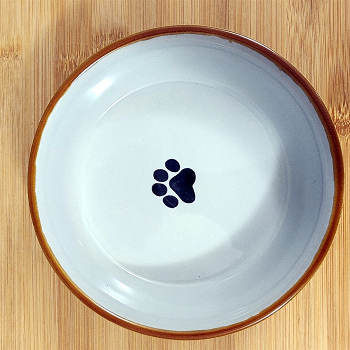 Charleston Dog Breed Water Food Bowl Embossed Treat Dish Gray Inside by Blue Sky