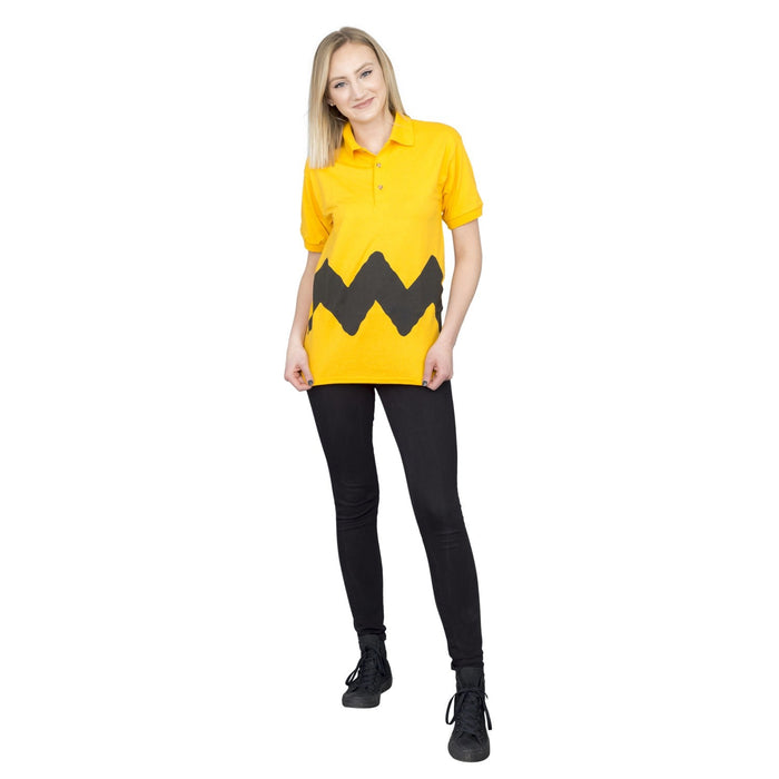 Charlie Brown Toddlers and Adults Replica Polo Halloween Cosplay Costume Shirt - TVStoreOnline