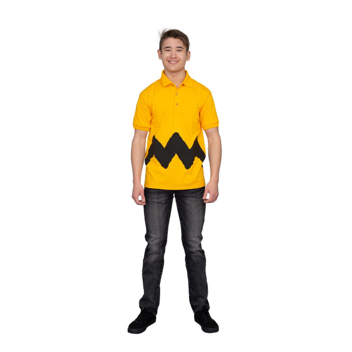 Charlie Brown Toddlers and Adults Replica Polo Halloween Cosplay Costume Shirt - TVStoreOnline