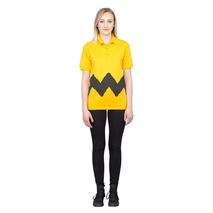 Charlie Brown Toddlers and Adults Replica Polo Halloween Cosplay Costume Shirt - TVStoreOnline