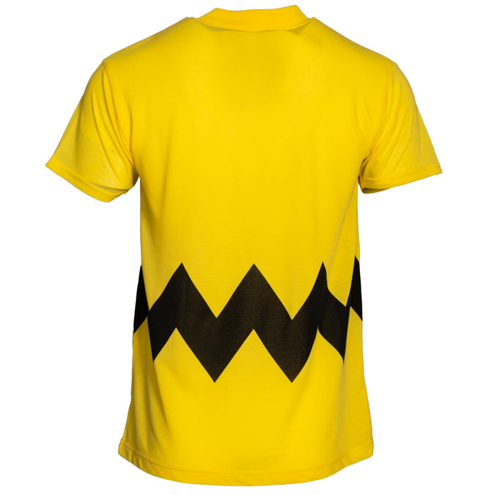Charlie Yellow Polo Button Up Adult Unisex Halloween Cosplay Costume T-Shirt