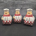 Chef Kitchen Condiment Canister Small Set of 3 Ceramic by Alco Industries