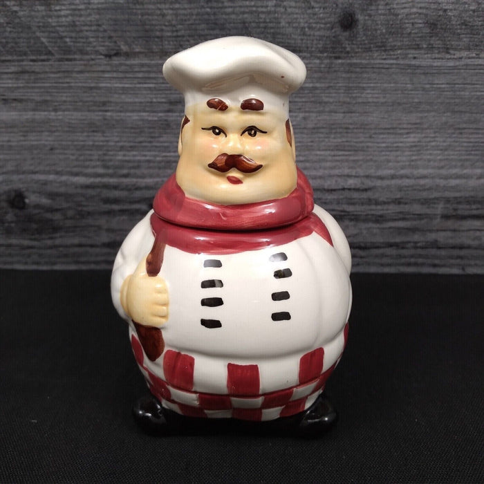 Chef Kitchen Condiment Canister Small Set of 3 Ceramic by Alco Industries