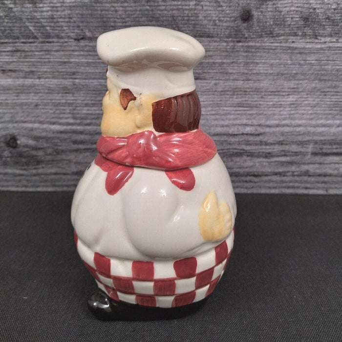 Chef Kitchen Condiment Canister Small Set of 3 Ceramic by Alco Industries