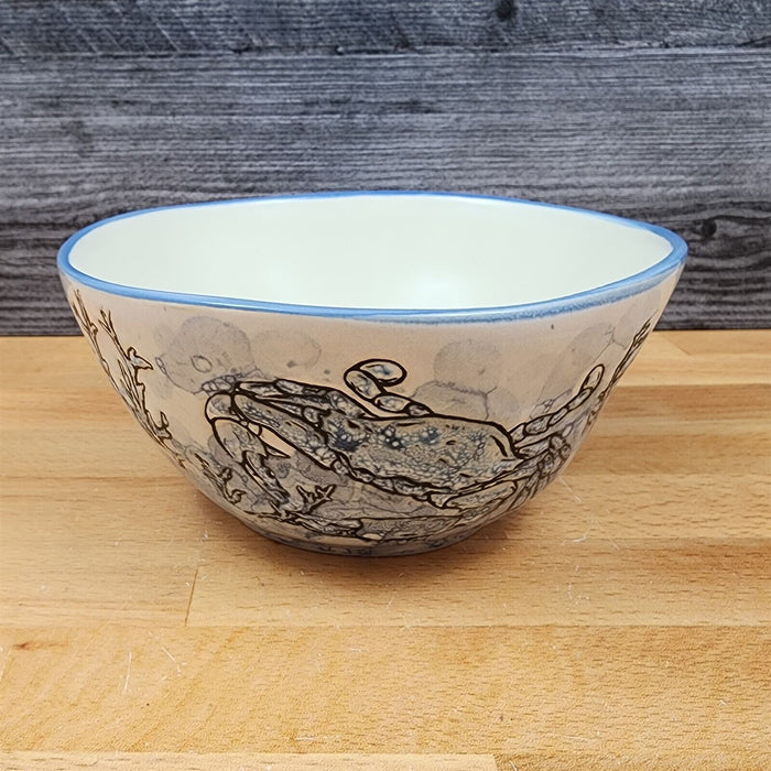 Chesapeake Bay Blue Crab Bowl Embossed Ocean Sea Life by Blue Sky 6.5 in (16cm)