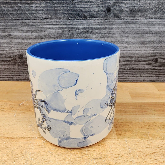 Chesapeake Bay Crab Canister Embossed Set of 2 by Blue Sky 4" & 5" Sea Life Jar