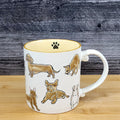 Chihuahua English French Dachshund Dog Cat Coffee Mug Ceramic 21oz Cup Blue Sky
