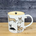 Chihuahua English French Dachshund Dog Coffee Mug Ceramic 21oz Tea Cup Blue Sky
