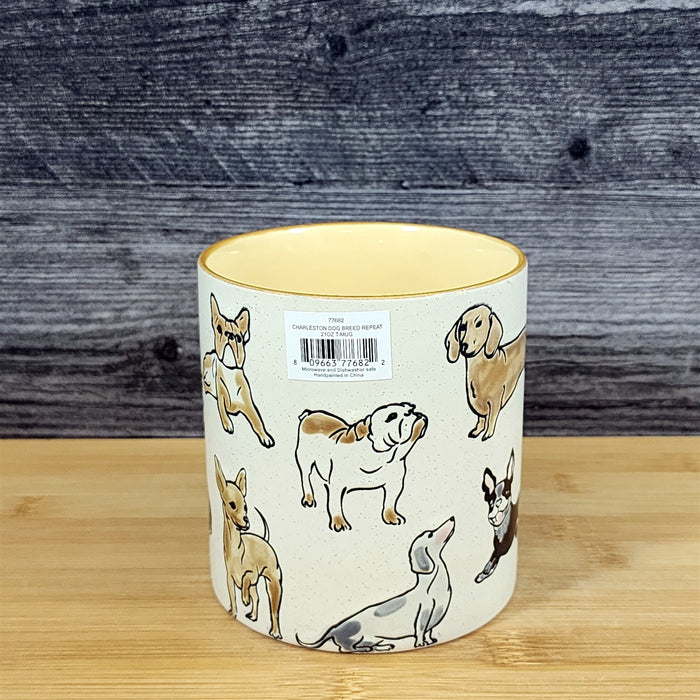 Chihuahua English French Dachshund Dog Coffee Mug Ceramic 21oz Tea Cup Blue Sky