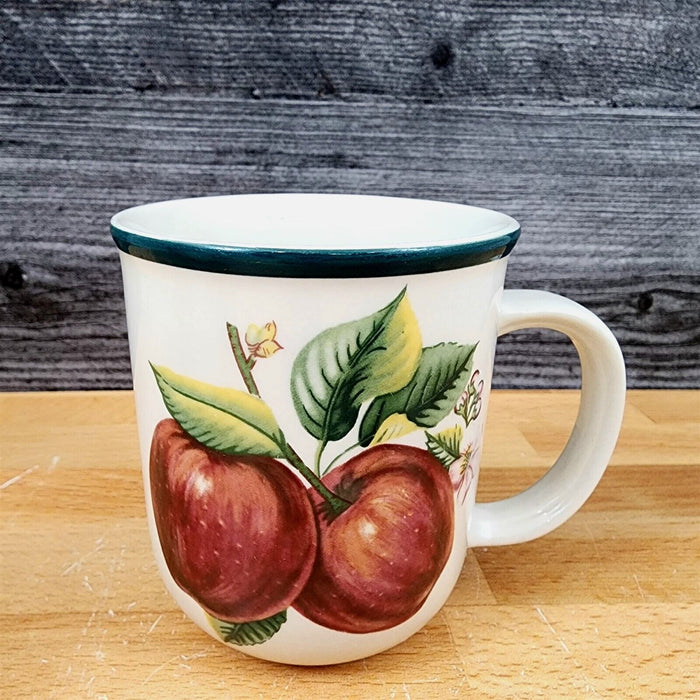 China Pearl Casuals Apples 4 Coffee Mugs Set 3 3/4 Tea Cup"