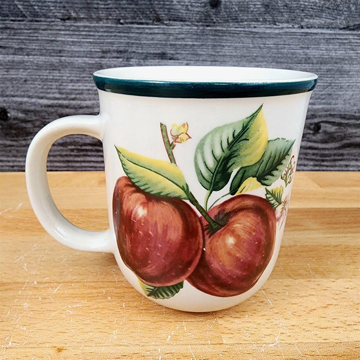 China Pearl Casuals Apples 4 Coffee Mugs Set 3 3/4 Tea Cup"