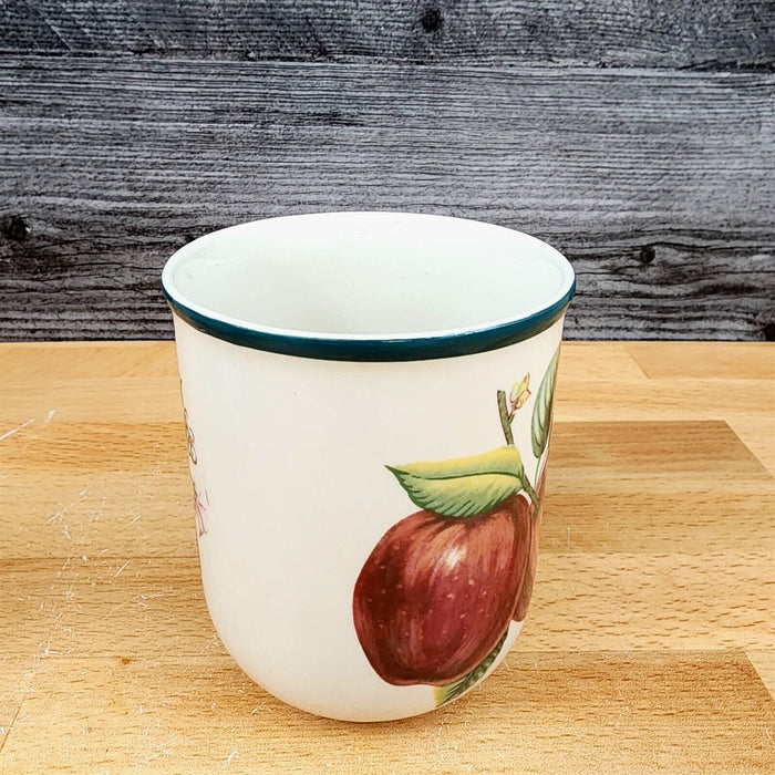 China Pearl Casuals Apples 4 Coffee Mugs Set 3 3/4 Tea Cup"
