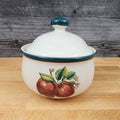 China Pearl Casuals Apples Sugar Bowl With Lid Dinnerware Tableware 4 5/8"