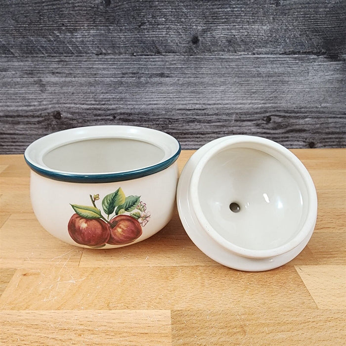 China Pearl Casuals Apples Sugar Bowl With Lid Dinnerware Tableware 4 5/8"