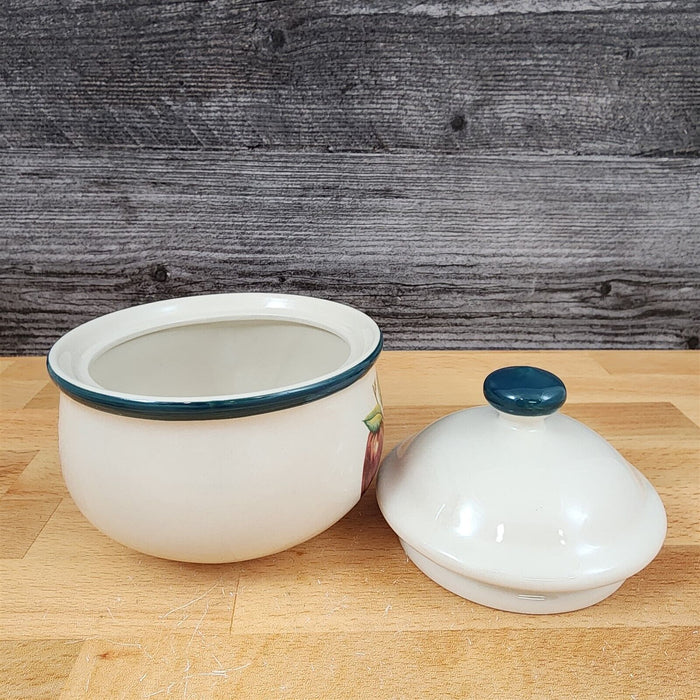 China Pearl Casuals Apples Sugar Bowl With Lid Dinnerware Tableware 4 5/8"