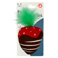 Packaged Chocolate Strawberry Cat Toy.