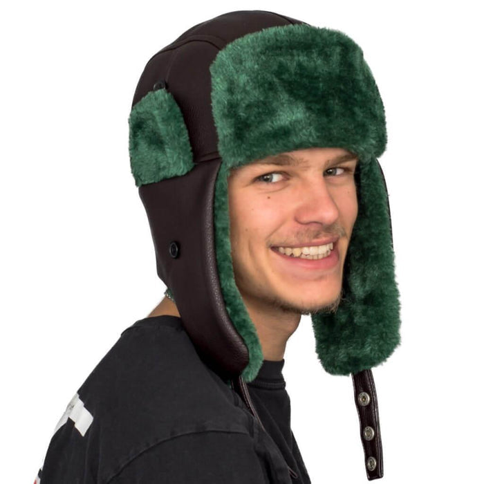 Christmas Vacation Cousin Eddie Trapper Faux Fur Hat-tvso