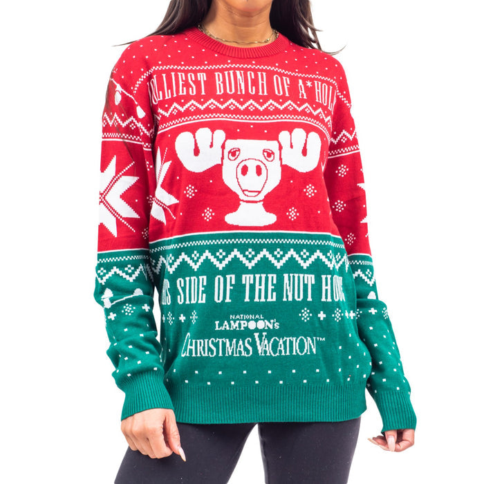 Christmas Vacation Jolliest Bunch of A*Holes Red and Green Ugly Christmas Sweater