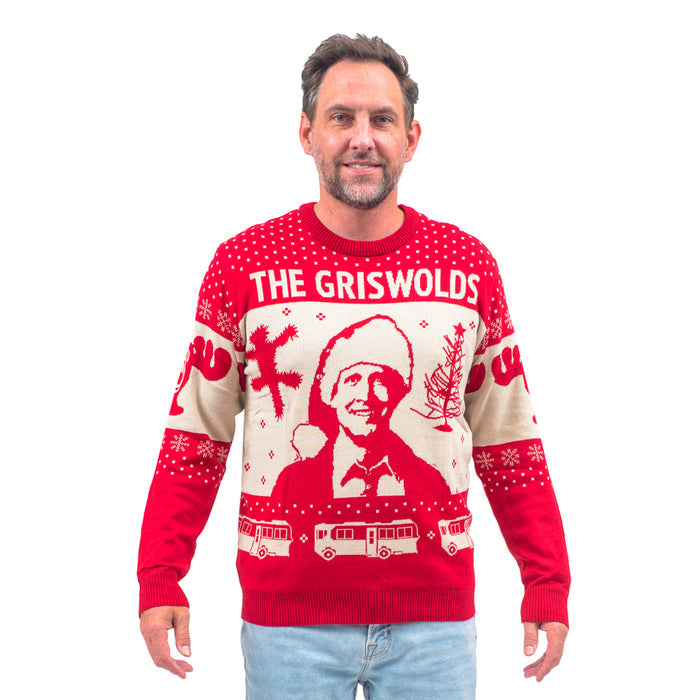 Christmas Vacation The Griswold's Threshold of Hell Clark Santa Hat Ugly Christmas Sweater