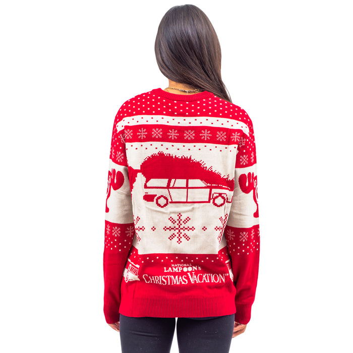 Christmas Vacation The Griswold's Threshold of Hell Clark Santa Hat Ugly Christmas Sweater