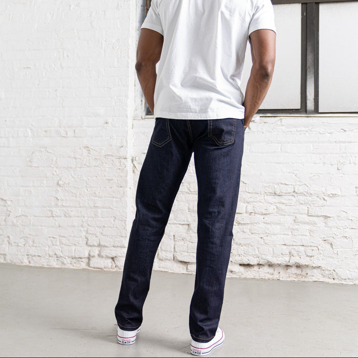 Classic Fit Dark Dark 10oz Stretch Denim Men's Jeans