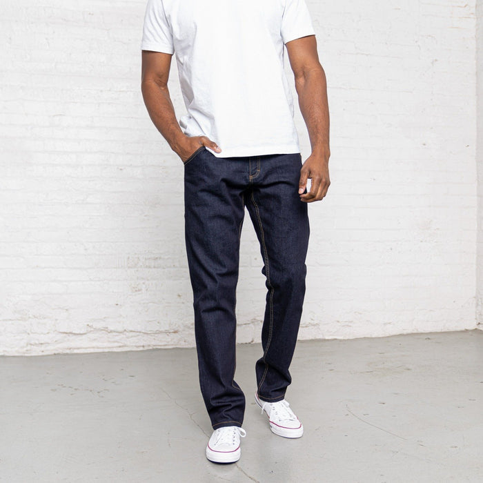 Classic Fit Dark Dark 10oz Stretch Denim Men's Jeans