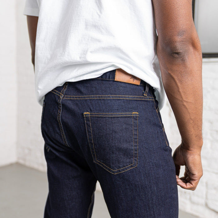 Classic Fit Dark Dark 10oz Stretch Denim Men's Jeans