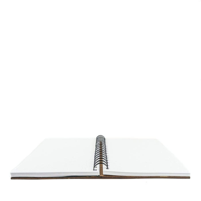 Custom Classic Wood Spiral Journal - Corporate Gifts