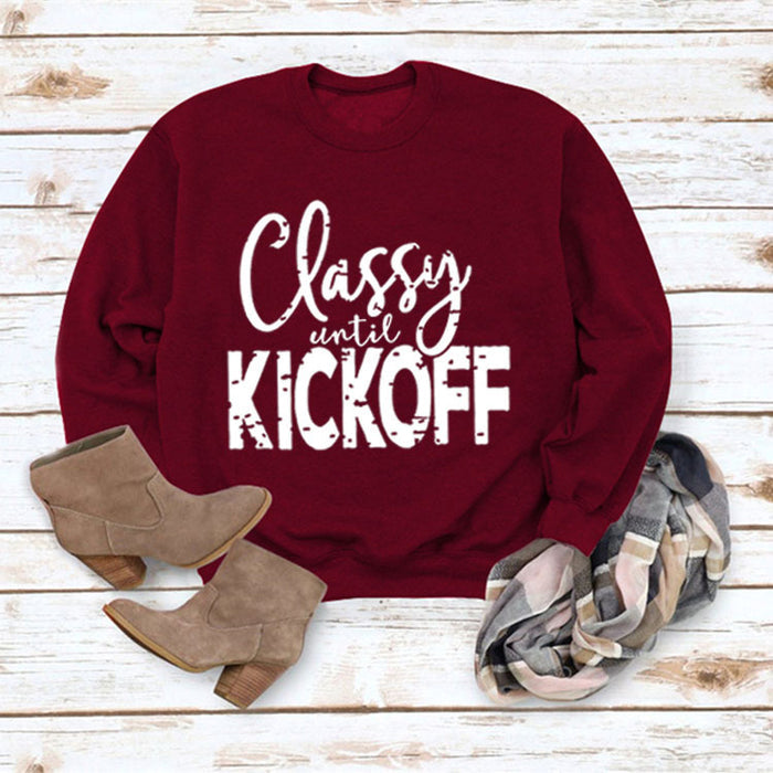 Red wine sweater (white font) / S