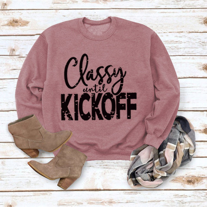 Rose gold sweater (black font) / S