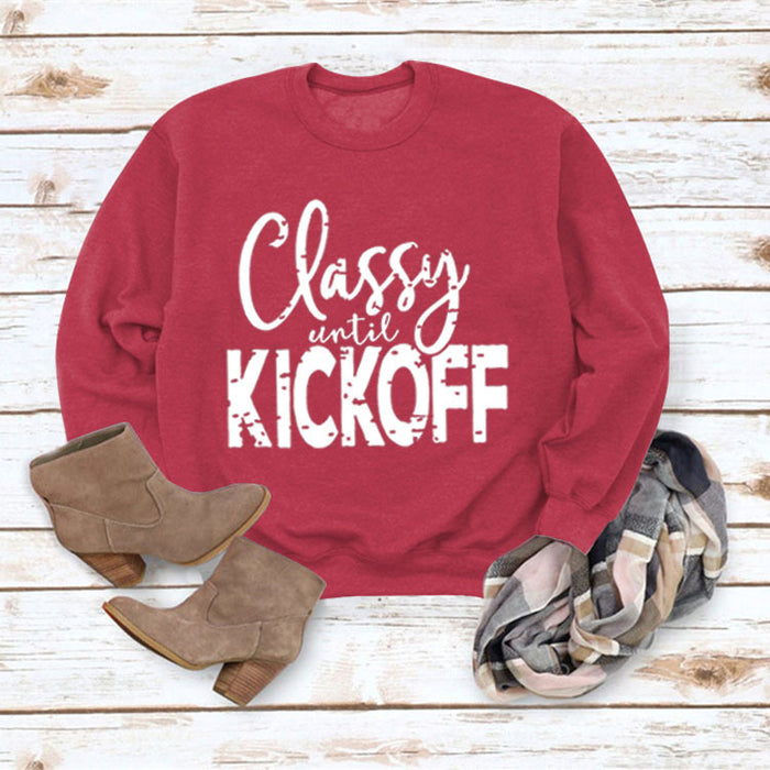 Red sweater (white font) / S