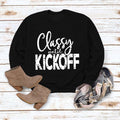 Classy Until Printed Loose Tops Long Sleeve Loose Sweatshirt