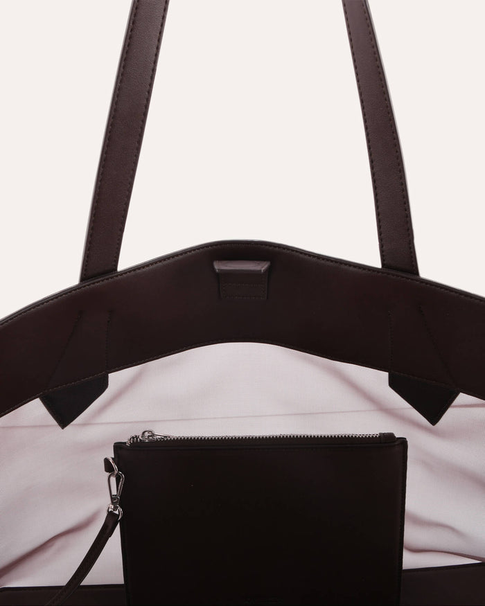 CLEMENT TOTE BAG CHOCOLATE MESH
