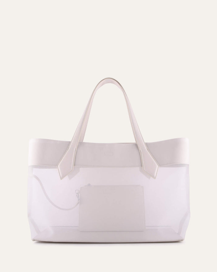 CLEMENT TOTE BAG MILK WHITE MESH
