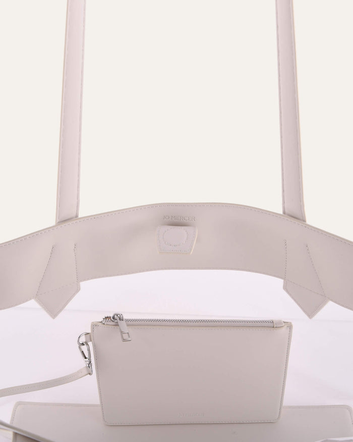 CLEMENT TOTE BAG MILK WHITE MESH