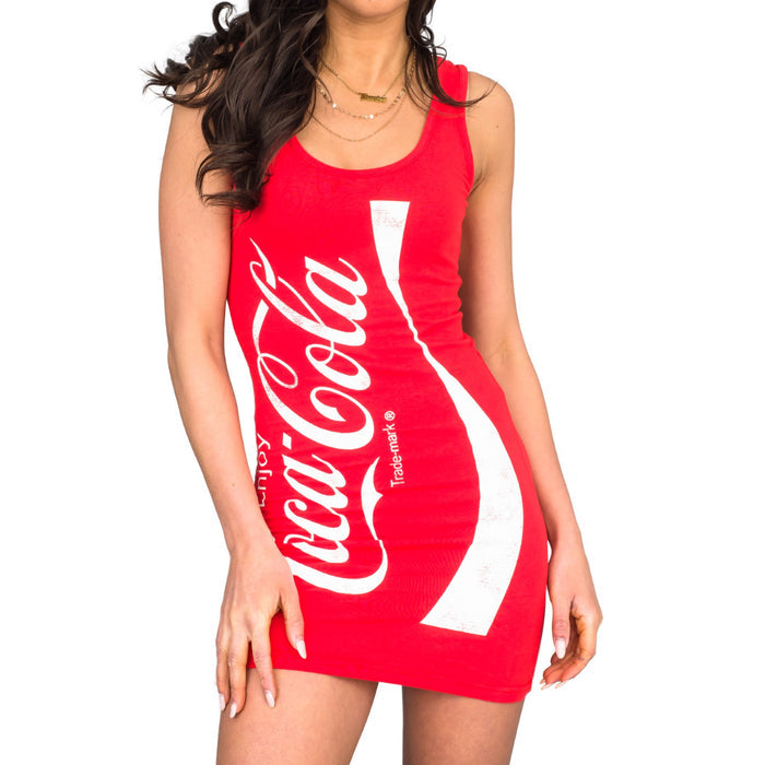 Coke Coca-Cola Tunic Tank Juniors/Women's Halloween Cosplay Tank Top Dress