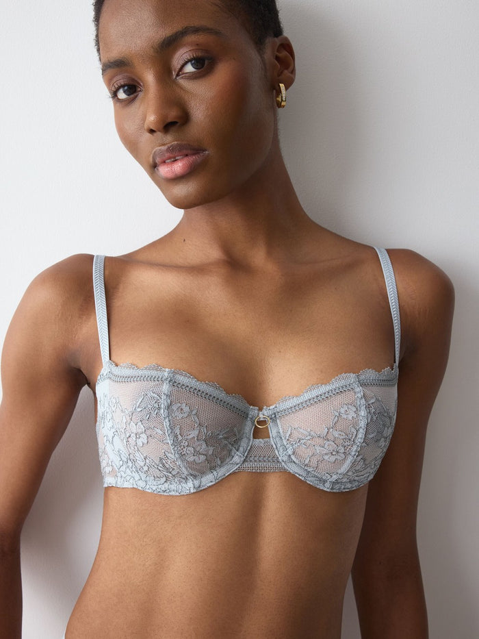 GREY TRIUMPH COMFORT ALLURE BALCONETTE BRA