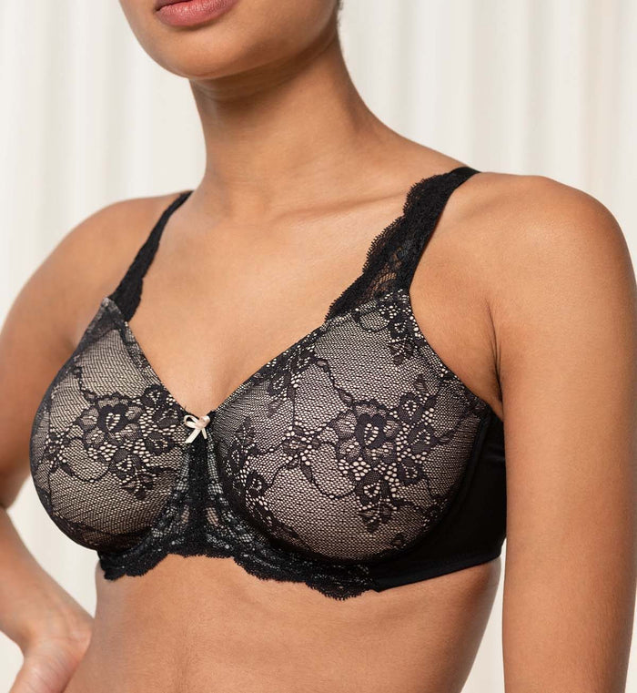 BLACK TRIUMPH CONTOURING SENSATION MINIMISER BRA