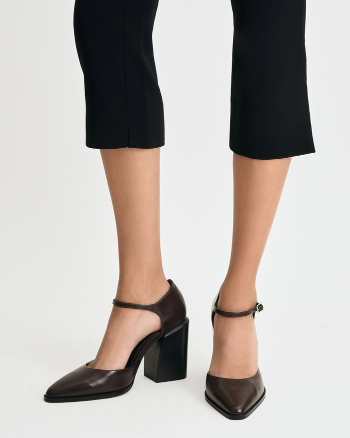 COOPER HIGH HEELS MERLOT LEATHER