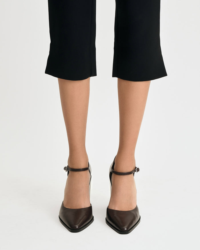 COOPER HIGH HEELS MERLOT LEATHER