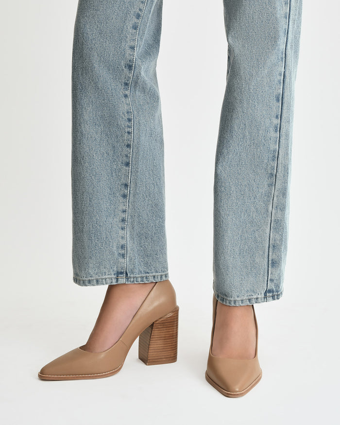 CORBYN HIGH HEELS TAN LEATHER