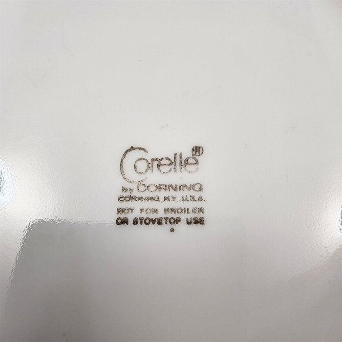 Corelle Corning Ribbon Bouquet 4 Coffee Mug & Saucer Set Tea Cup Gray Ceramic